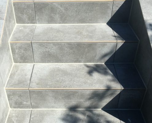 Fliesenarbeiten im Aussenbereich: Treppen