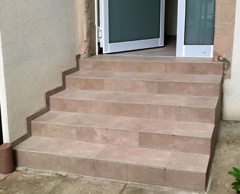Fliesenarbeiten im Aussenbereich: Treppen