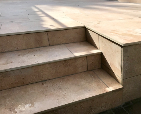 Fliesenarbeiten im Aussenbereich: Treppen